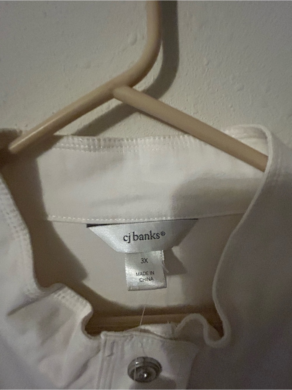 CJ banks NWT Women's White Button-Front Lightweight Jacket - Picture 3 of 6